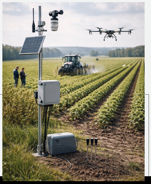 Разработка IoT мониторинга полей в Мирном от 8593 р. | АвикейМир