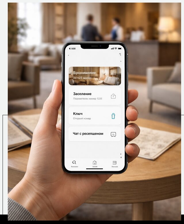 Мобильное приложение для гостей отеля в Мирном, управление сервисом